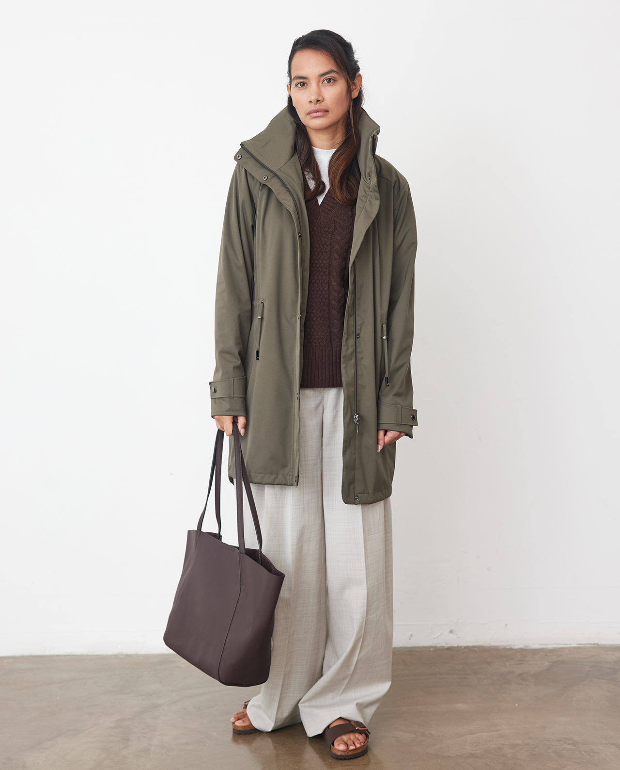 shop waterproof Typhoon Dark Olive coat